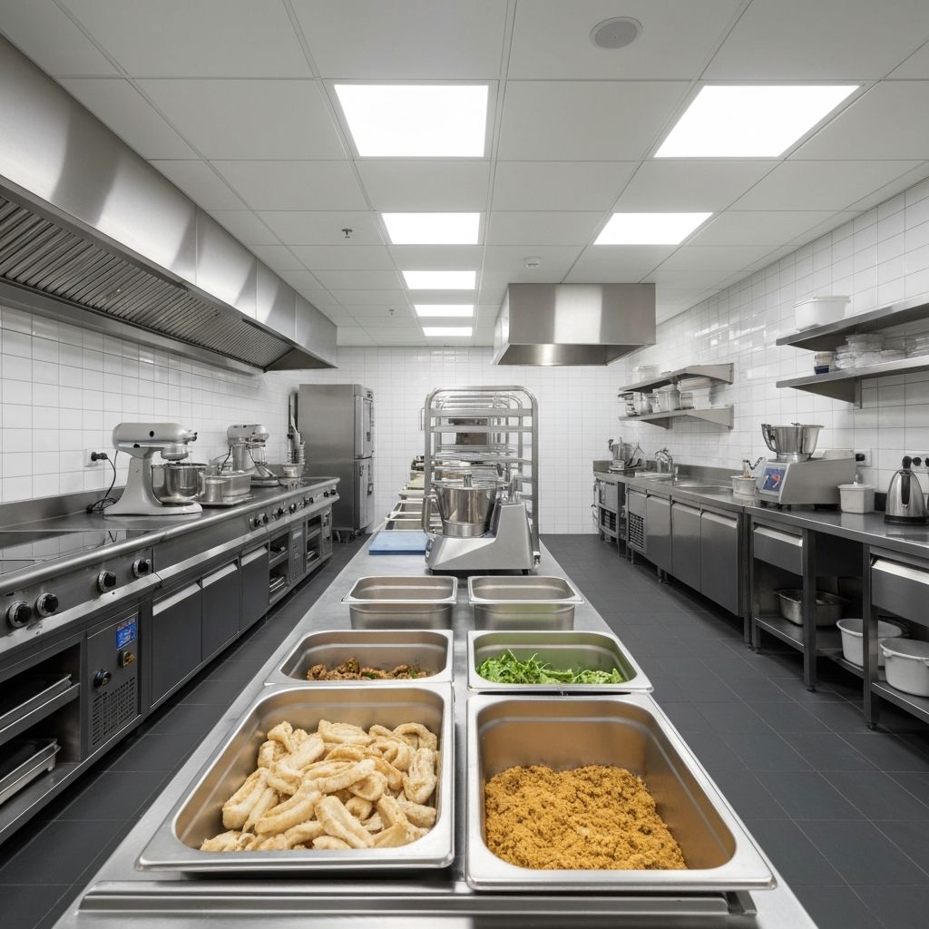 Moderne Lebensmittelzubereitung in professioneller Küche